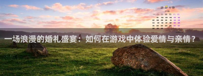 辉达娱乐平台登录：一场浪漫的婚礼盛宴：如何在游戏中体验爱情与